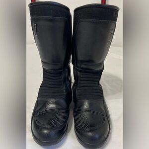 BMW Motorrad Gore-Tex Leather Motorcycle Touring Boots Black EU 38 US 7.5 8